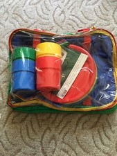 4er Camping Picknick Set bunt mit Kühltasche unbenutzt