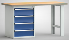 Werkbank zerlegt 4 Schubladen Arbeitstisch Werkzeugwagen Arbeitsplatte