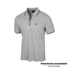 Original Mercedes-Benz T-Shirt Poloshirt Herren grau (Größe: S-XXL)