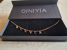 Namenskette von ONYA in 925er Silber hartvergoldet