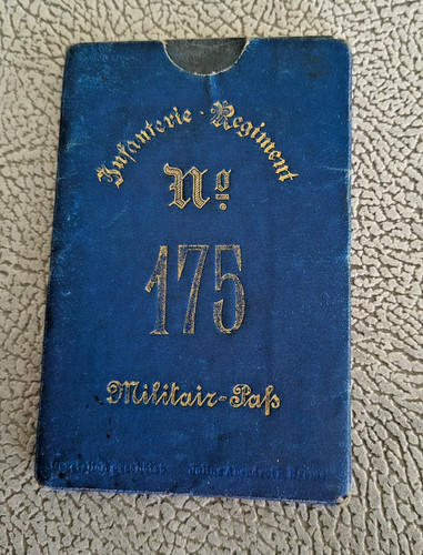 Militär paß infanterie - militär-paß, "infanterie