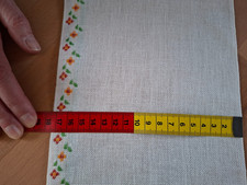 1m Leinenband gebleicht mit