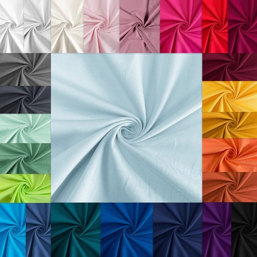 Jersey uni stoff - uni, meterware