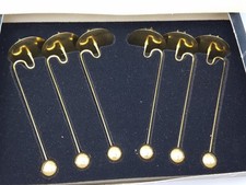 SUDHAUS Weihnachten 5x (+1) PENDELKERZENHALTER Messing Kugel ca15,5cm in OVP gut