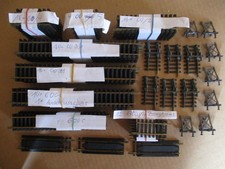 Fleischmann H0 Modellgleis Konvolut - Gleise mit reichlich Zubehör - sehr gut.