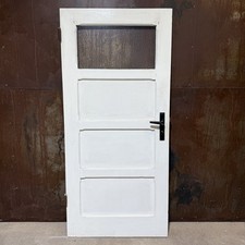 Tür, Zimmertür mit Lichtausschnitt DIN.links / um 1920 - 1930 / H179 B82, S3 cm