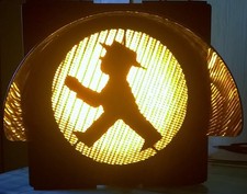 LED-Verkehrsampel mit gelb und