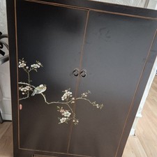 Handbemalter Massiv SCHUHSCHRANK