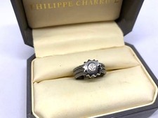 Drahtring Philippe Charriol Free Size Silber 11,5+ Vintage sehr guter Zustand