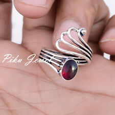 Mosambik Granat Edelstein 925 Sterling Silber Ring Neue Kollektion Schmuck