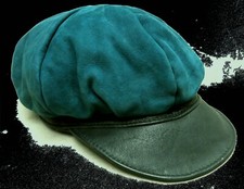 1A SATTLERQUALITÄT Ballonkappe LEDER Kappe SCHIRMMÜTZE Lederkappe NEU Mütze TOP*