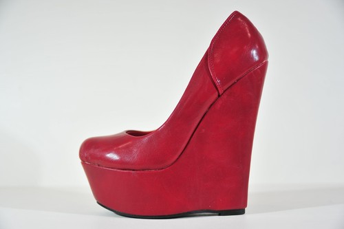 High heel wedges - heel, rot