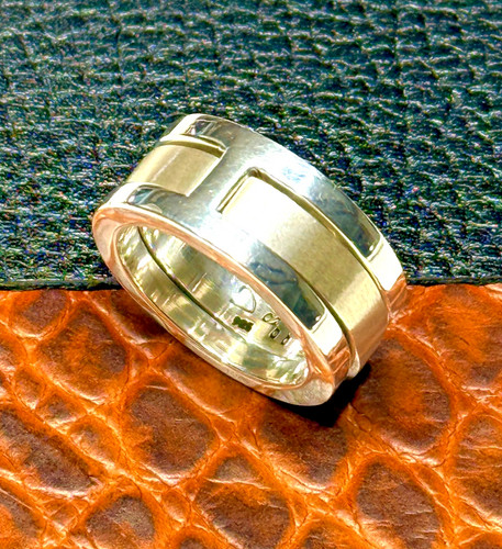925er silber herrenring - silber, #duo