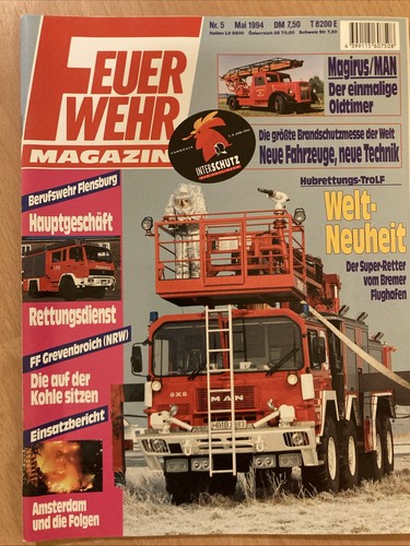 Feuerwehr magazin mai 1994 - feuerwehr,