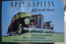 Blechschild Opel Kapitän 60x40cm Sammlung