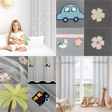 Gardine für Kinder Vorhänge zum Kinderzimmer Ösenschal Kinderstube Dekoration