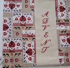 Kissenhülle, Advent 2, Handgestickt, Motive acufactum, Dahlbeck