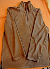 Dunkelbrauner Mens touch Herren-Fleece-Troja Reißverschluss Größe M Neuwertig