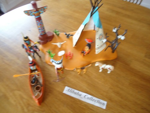 Lot playmobil indianer tipi - indianer,