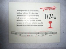 Fleischmann 1724A Zeichnungskorrektur für BA von  1958 sehr gut   -Schnäppchen-