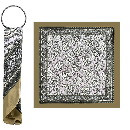 Satin schal rosa - satin, khaki