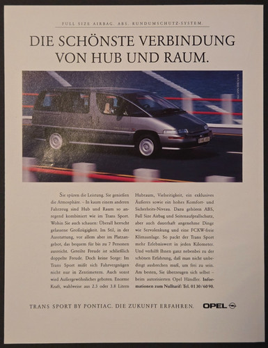 Opel pontiac trans sport - opel,