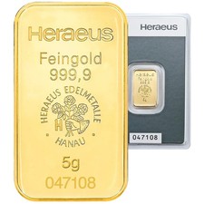5 Gramm Goldbarren - 999,9