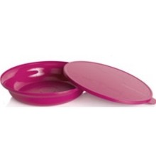 Tupperware 2,2L Aloha Schüssel : 1x Servierteller + Deckel, flache Tupper Schale