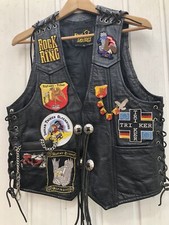 Lederweste Triker Patch Kutte 