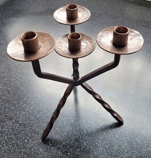 Kerzenständer kupfer 4-armig, Vintage, Leuchter, Metall, Handarbeit