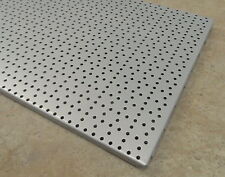 Lochwände 100x40 cm Lochwand 4x Tego Tegometall silber RAL 9006 Rückwand gelocht