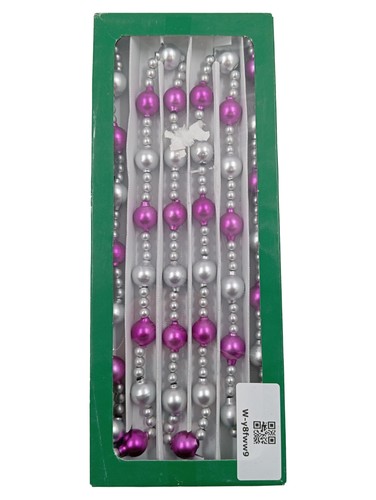 Perlenkette girlande lila - perlenkette,
