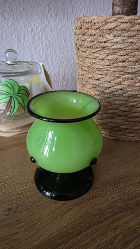 Fußvase aus tangoglas - fußvase, johann