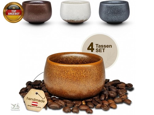 Espressotassen set 4x80 aus - espressotassen,