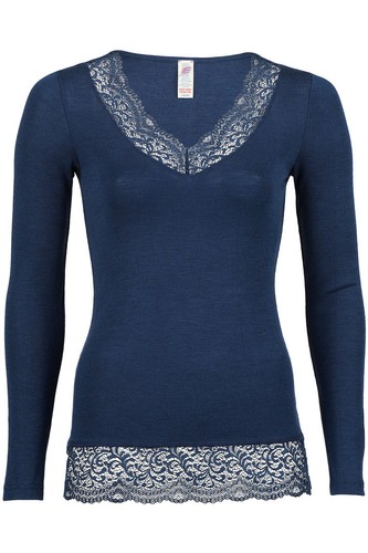 Engel merino seide mit spitze - seide,