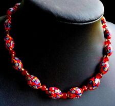 Vintage Millefiori Halskette/Glas Millefiori/Vintage Venezianer Perlen/Perlen