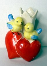 Hummel Goebel Vögel mit Herzen (Vase)(Kerzenhalter)