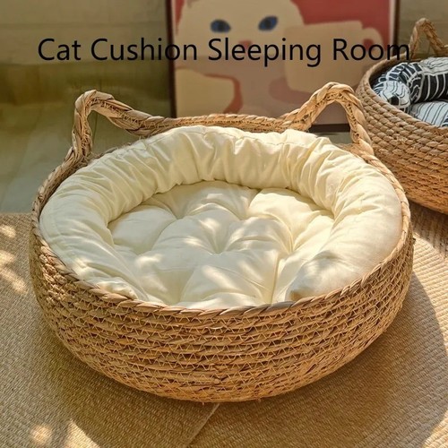 Handgewebtes katzenbett nest - handgewebtes,