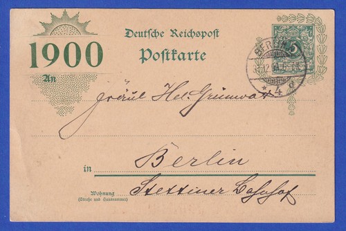 Reich 1900 privatpostkarte - reich,