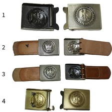 orig. BW Koppelschloss für  Dienstkoppel, Feldjäger ,  Lederkoppel Heer 5cm