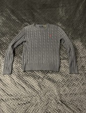 Ralph Lauren Polo Pullover  Original Gr S Zopfmuster Navy  Blau Hilfiger