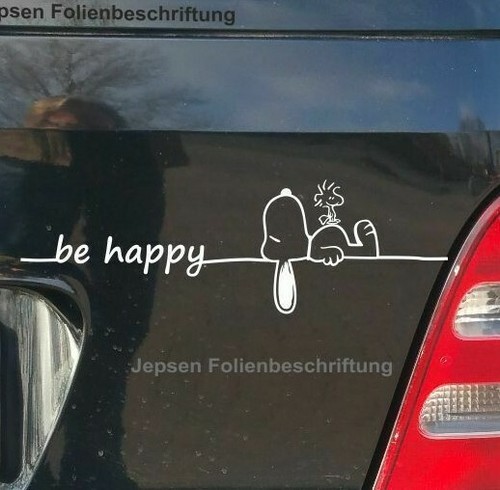 Happy aufkleber snoopy - happy,
