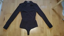 Hemdbluse Blusenbody von HALLHUBER Donna, Gr. 36 , braun, neuwertig