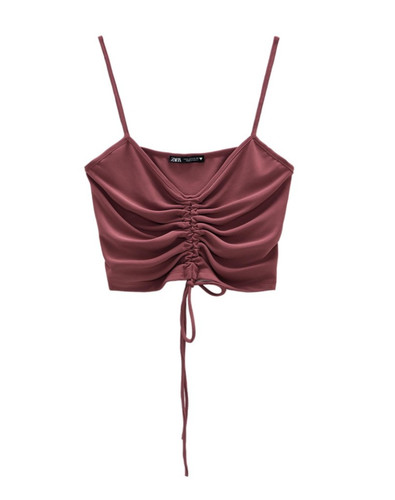 Zara gerafftes top s neu - zara,