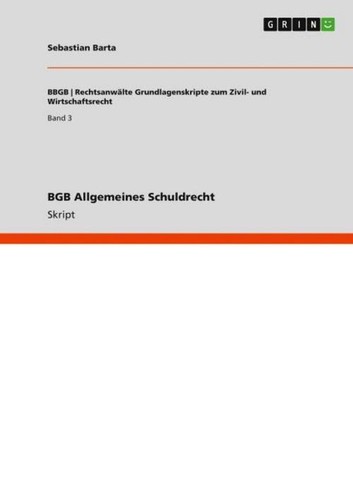 Bgb allgemeines schuldrecht - allgemeines,