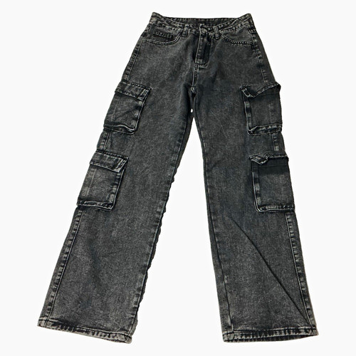 Damen cargo jeans gerade - damen, cargo-jeans
