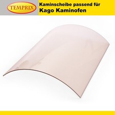 Kaminglas gebogen für Kago
