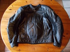 Motorrad Lederjacke schwarz