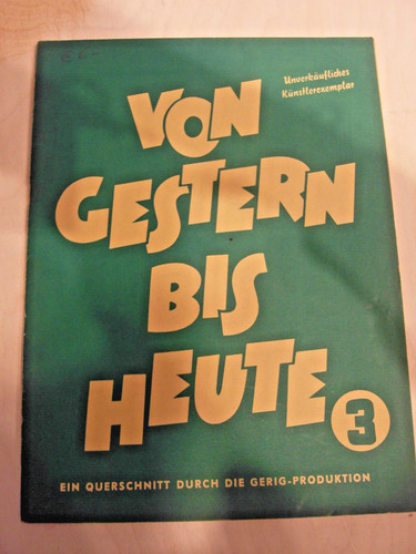 Alte noten von gestern - alte, bis