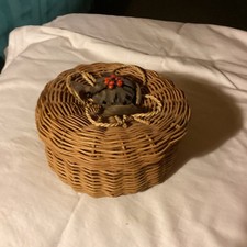 Kleiner Rattan Korb Mit